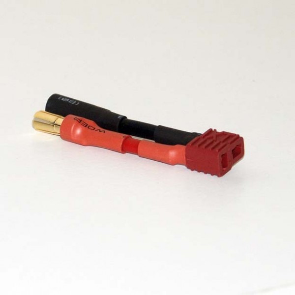 5.5mm Bullet Connector to T-Connector Battery Adapter (1pc) [5.5-DEANSADP]